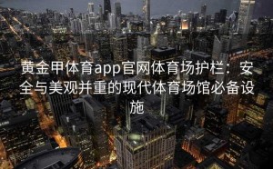 黄金甲体育app官网体育场护栏：安全与美观并重的现代体育场馆必备设施