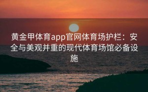 黄金甲体育app官网体育场护栏：安全与美观并重的现代体育场馆必备设施