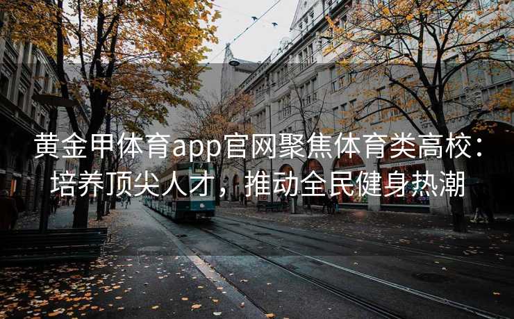 黄金甲体育app官网聚焦体育类高校：培养顶尖人才，推动全民健身热潮